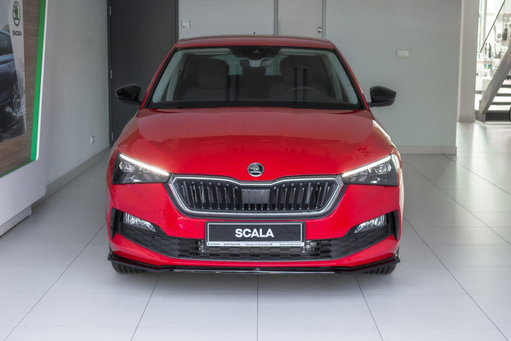 Maxton Parts - Frontlippe V.3 passend für Skoda Scala schwarz Hochglanz