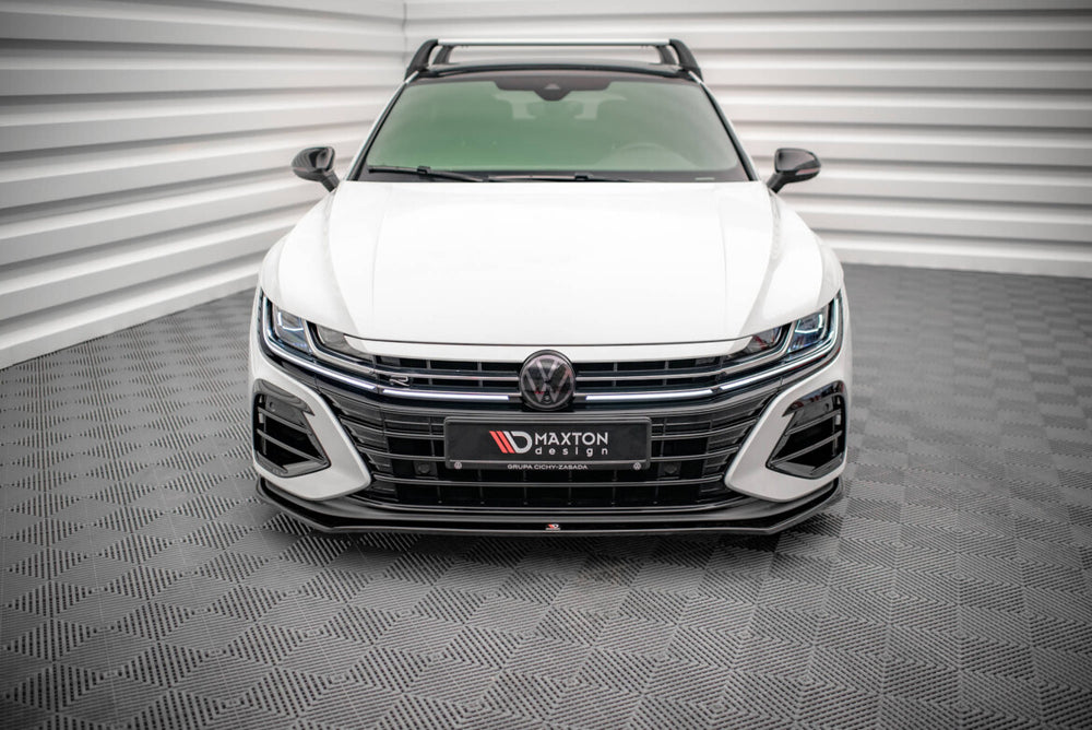 Maxton Parts - Frontlippe V.3 passend für VW Arteon R Limousine / Shooting Brake Mk1 FL schwarz Hochglanz