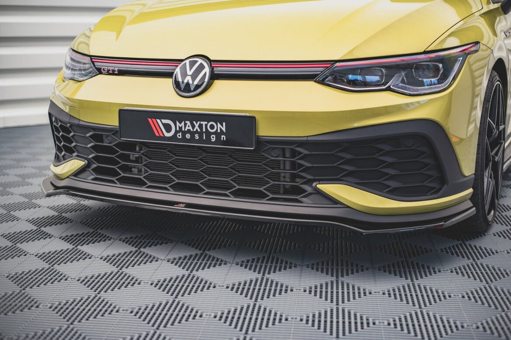 Maxton Parts - Frontlippe V.3 passend für VW Golf GTI Clubsport Mk8 schwarz Hochglanz