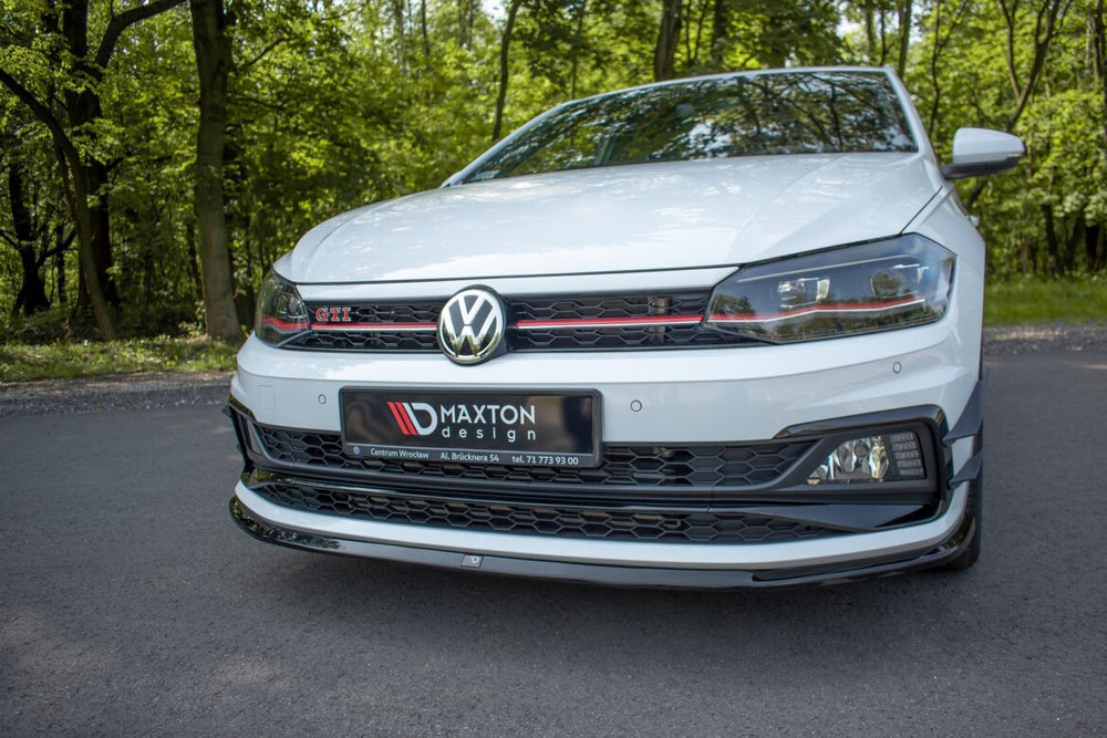 Maxton Parts - Frontlippe V.3 passend für VW Polo GTI / R-line Mk6 schwarz Hochglanz