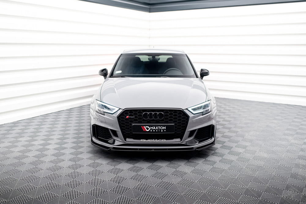 Maxton Parts - Frontlippe V.4 passend für Audi RS3 8V FL Sportback schwarz Hochglanz