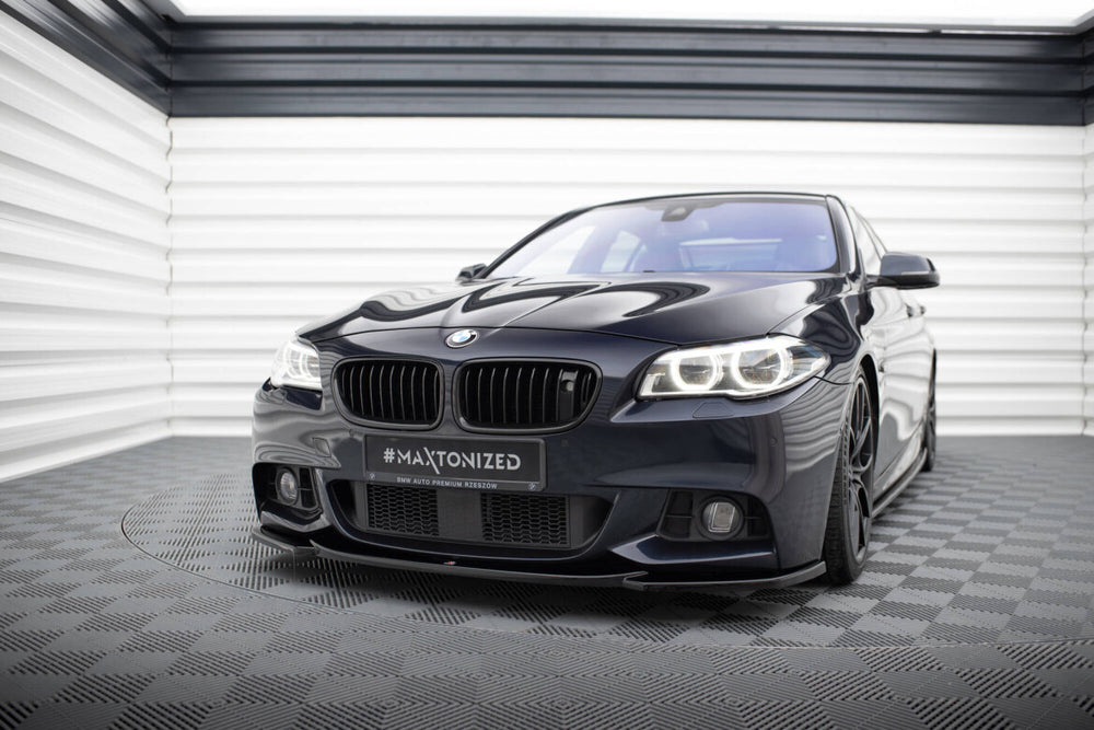 Maxton Parts - Frontlippe V.4 passend für BMW 5er F10/F11 M-Paket schwarz Hochglanz