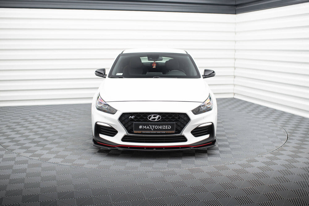Maxton Parts - Frontlippe V.4 passend für Hyundai I30 N Mk3 Hatchback/ Fastback schwarz Hochglanz