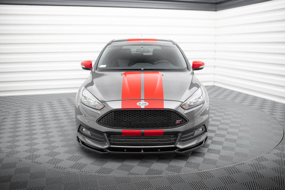 Maxton Parts - Frontlippe V.5 passend für Ford Focus ST Mk3 FL schwarz Hochglanz