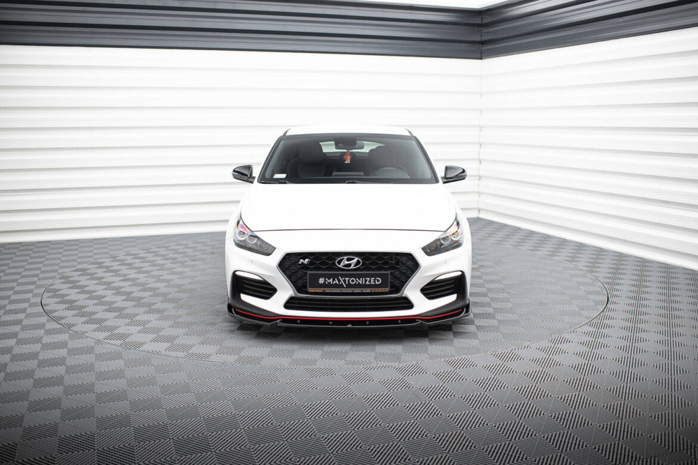 Maxton Parts - Frontlippe V.5 passend für Hyundai I30 N Mk3 Hatchback/ Fastback schwarz Hochglanz