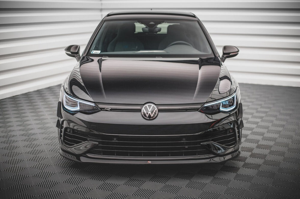 Maxton Parts - Frontlippe V.5 passend für VW Golf R Hatchback / Variant Mk8 schwarz Hochglanz