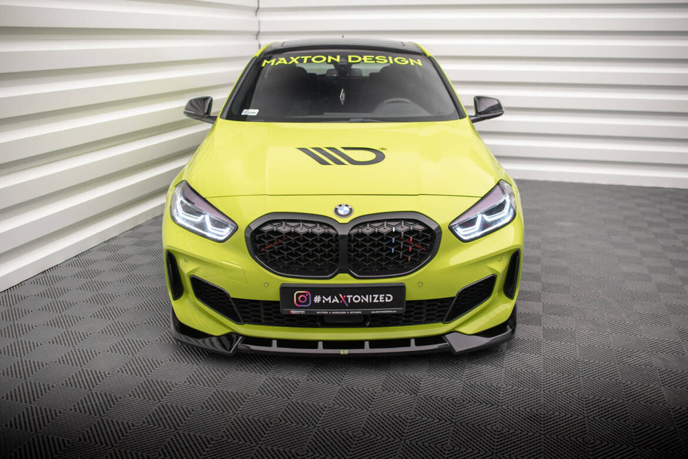 Maxton Parts - Frontlippe V.6 passend für BMW 1er M-Paket / M135i / 128ti F40 schwarz Hochglanz