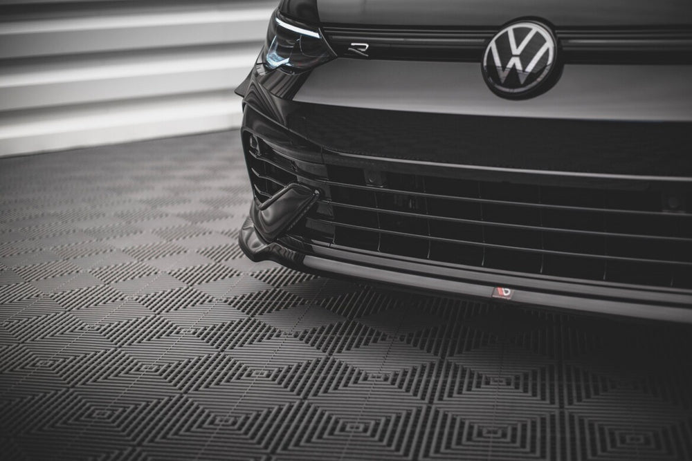 Maxton Parts - Frontlippe V.6 passend für VW Golf R Hatchback / Variant Mk8 schwarz Hochglanz