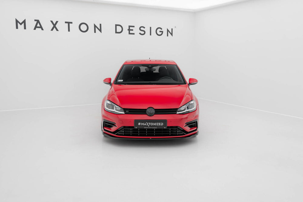 Maxton Parts - Frontlippe V.7 passend für VW Golf R / R-Line Mk7 FL schwarz Hochglanz
