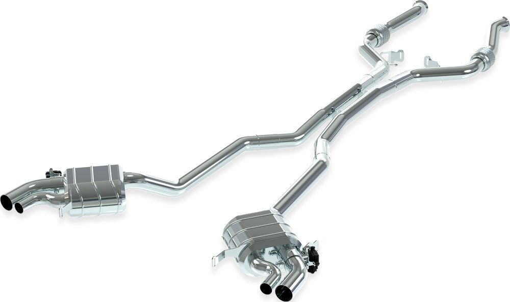 Mercedes GT63-C192 - Abgasanlage mit Verbindungsrohren und Capristo CAN-Modul