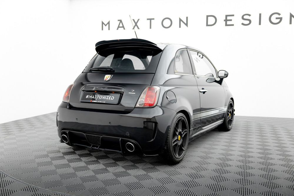 Maxton Parts - Heckansatz Diffusor passend für ABARTH 500 Mk1 schwarz matt