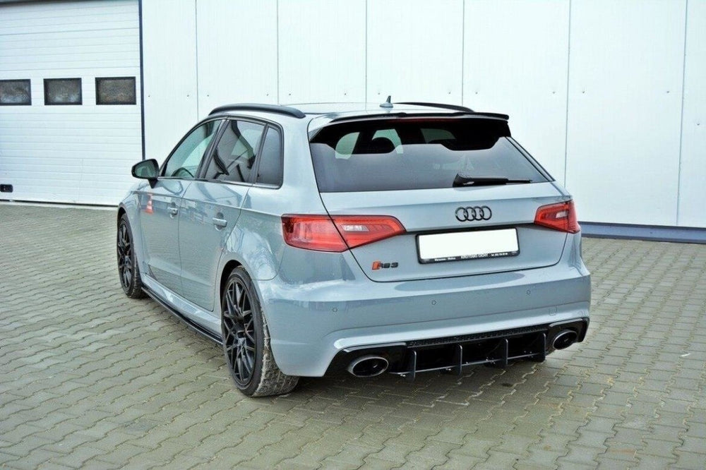 Maxton Parts - Heckansatz Diffusor passend für Audi RS3 8V Sportback schwarz matt
