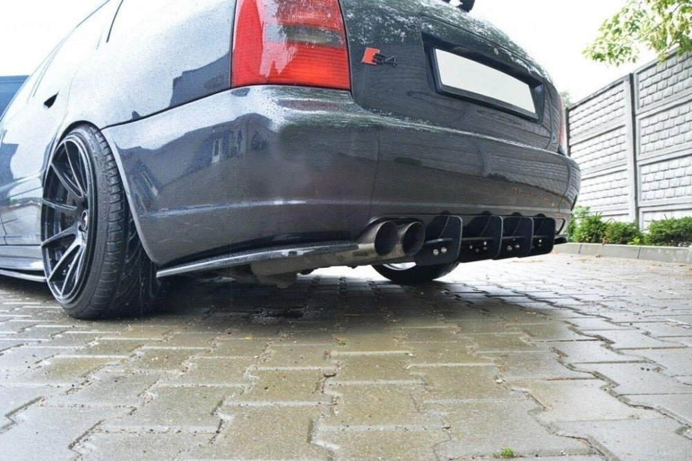 Maxton Parts - Heckansatz Diffusor passend für Audi S4 B5 Avant schwarz matt