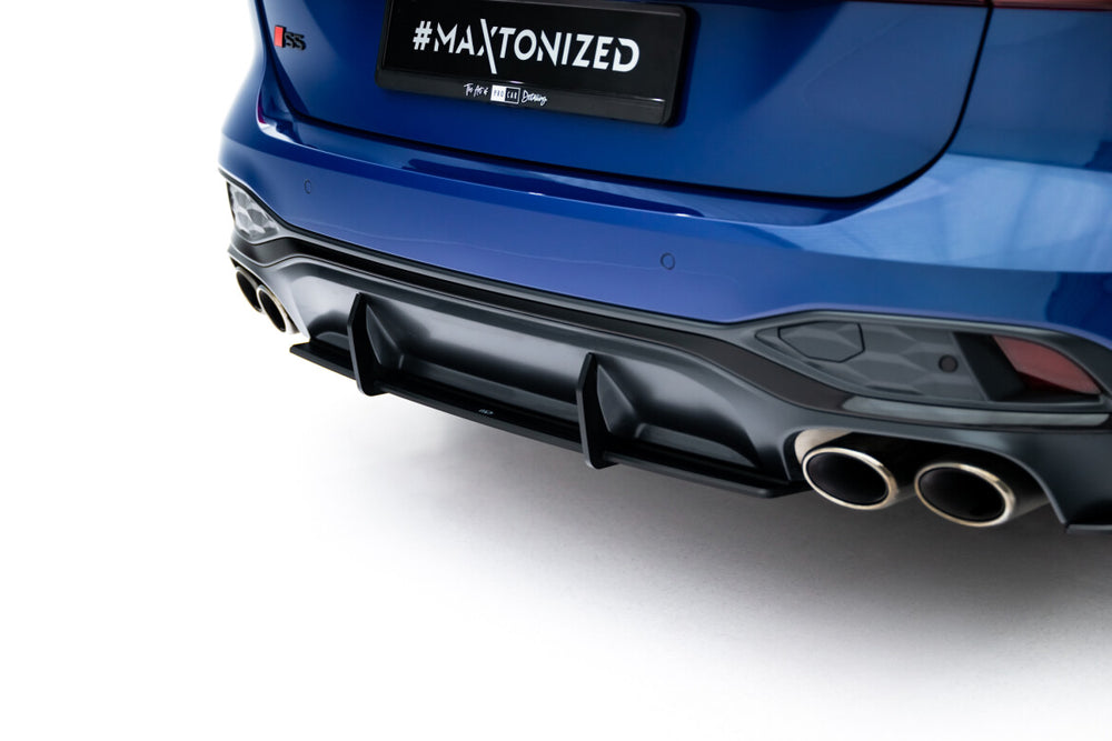 Maxton Parts - Heckansatz Diffusor passend für Audi S5 Limousine / Avant B10 schwarz matt