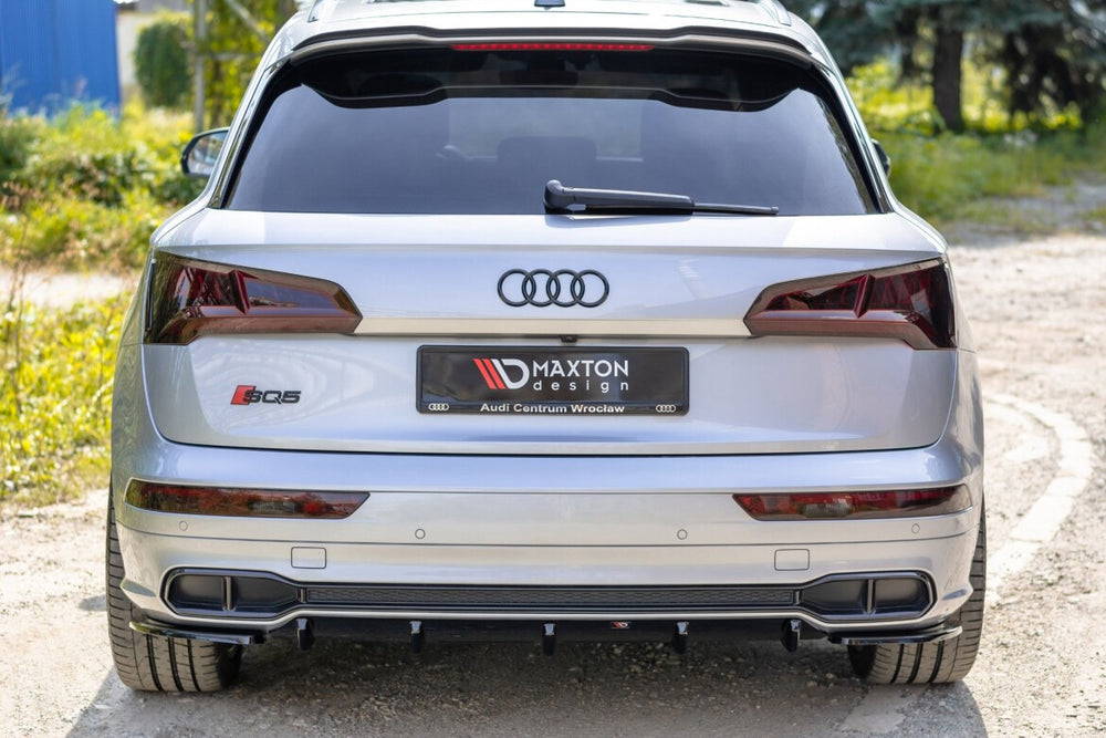 Maxton Parts - Heckansatz Diffusor passend für Audi SQ5/Q5 S-line Mk2 schwarz Hochglanz