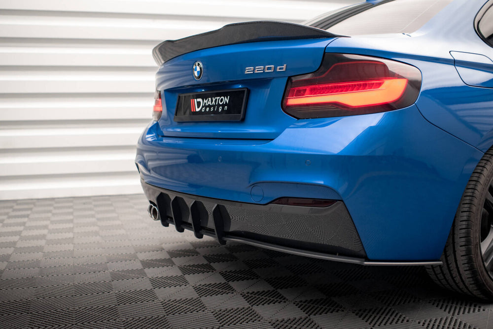 Maxton Parts - Heckansatz Diffusor passend für BMW 2 M-Paket F22 schwarz matt
