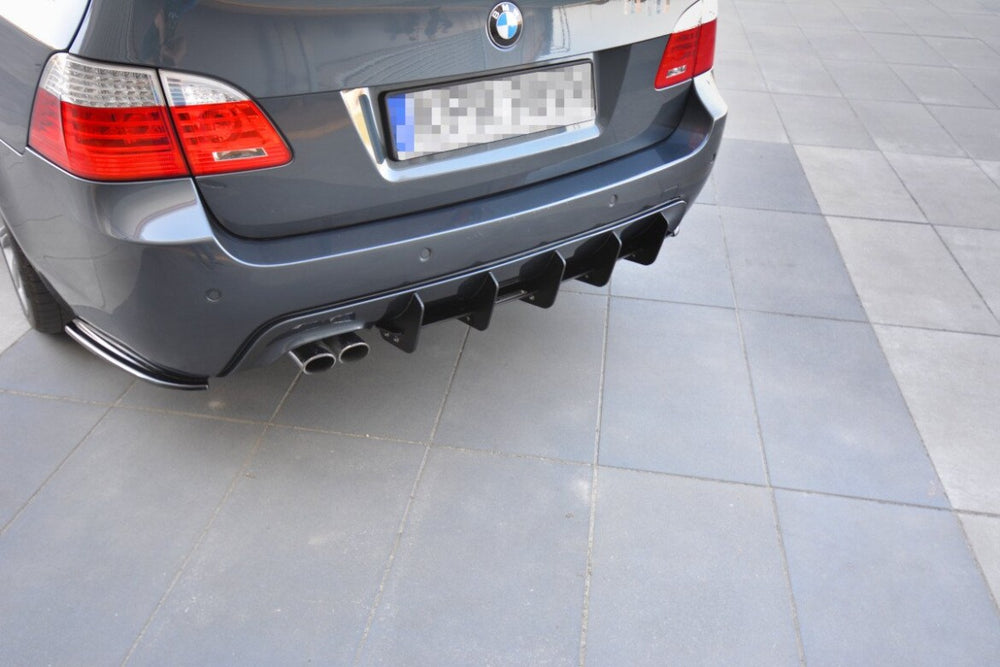 Maxton Parts - Heckansatz Diffusor passend für BMW 5er E61 (TOURING) WAGON M Paket schwarz matt