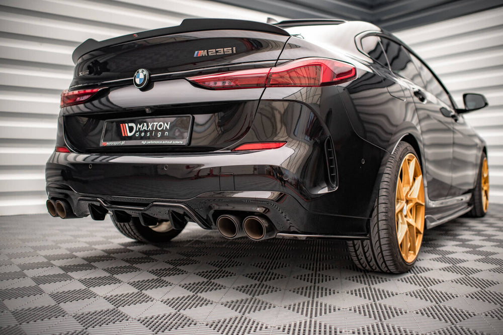 Maxton Parts - Heckansatz Diffusor passend für BMW M235i Gran Coupe F44 schwarz Hochglanz