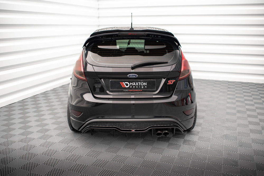 Maxton Parts - Heckansatz Diffusor passend für Ford Fiesta ST (5-Türige version) Mk7 FL schwarz Hochglanz