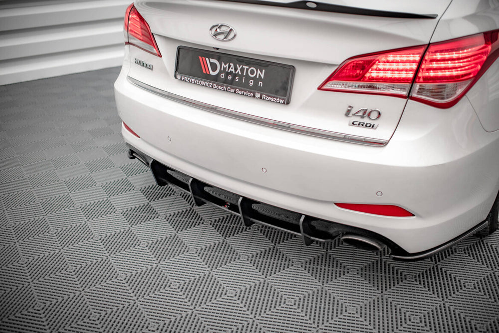 Maxton Parts - Heckansatz Diffusor passend für Hyundai I40 Mk1 schwarz matt