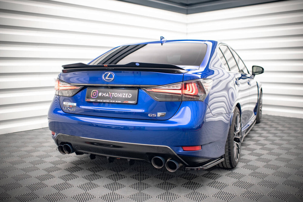 Maxton Parts - Heckansatz Diffusor passend für Lexus GS F Mk4 FL schwarz Hochglanz