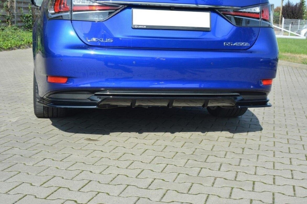 Maxton Parts - Heckansatz Diffusor passend für Lexus GS Mk4 FL H schwarz Hochglanz