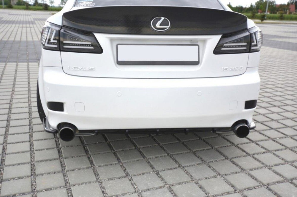 Maxton Parts - Heckansatz Diffusor passend für Lexus IS Mk2 schwarz Hochglanz