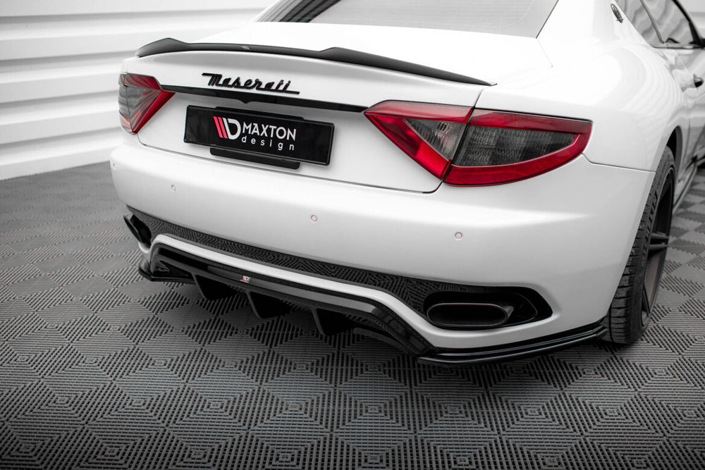 Maxton Parts - Heckansatz Diffusor passend für Maserati Granturismo Mk1 schwarz Hochglanz