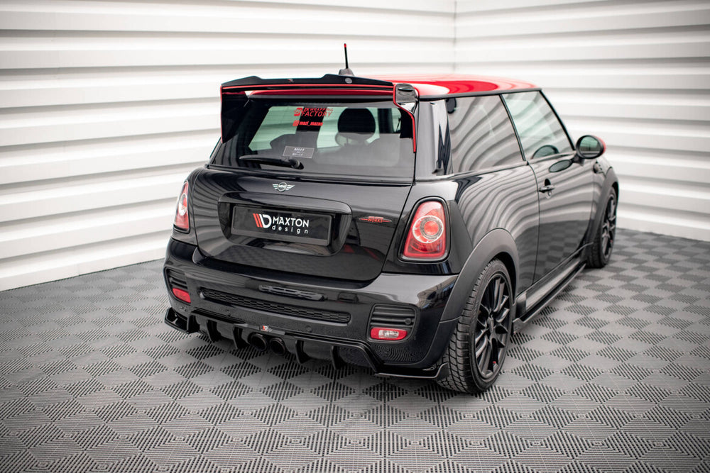 Maxton Parts - Heckansatz Diffusor passend für Mini Cooper John Cooper Works R56 schwarz Hochglanz