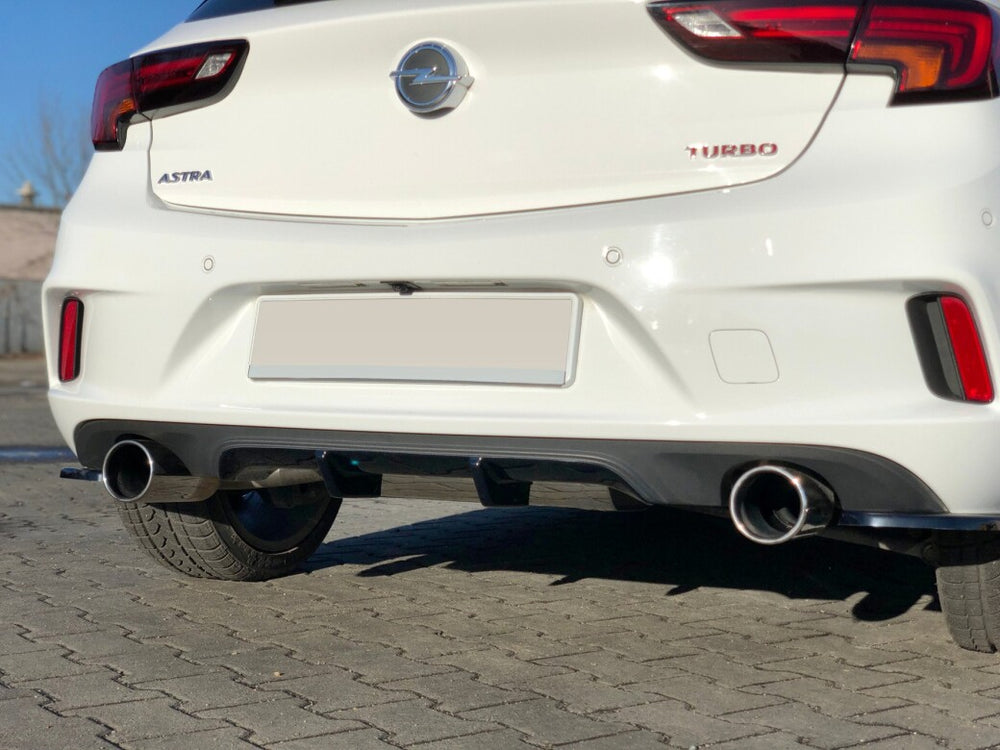 Maxton Parts - Heckansatz Diffusor passend für Opel Astra K OPC-LINE schwarz Hochglanz