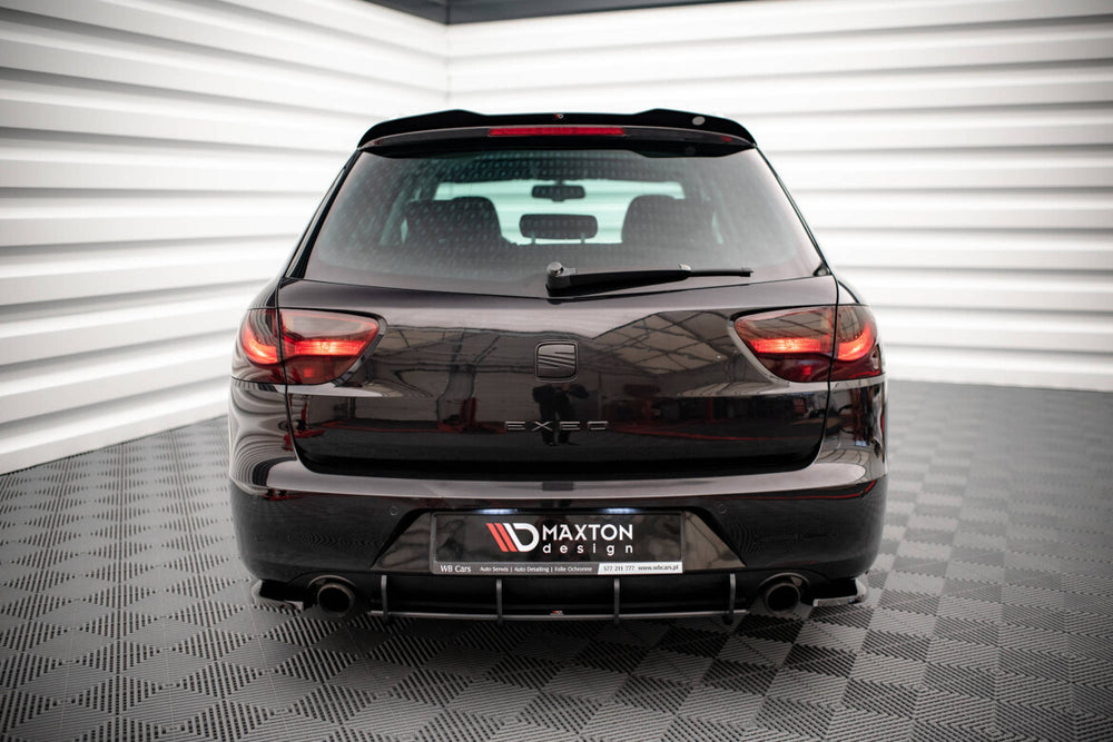 Maxton Parts - Heckansatz Diffusor passend für Seat Exeo schwarz matt