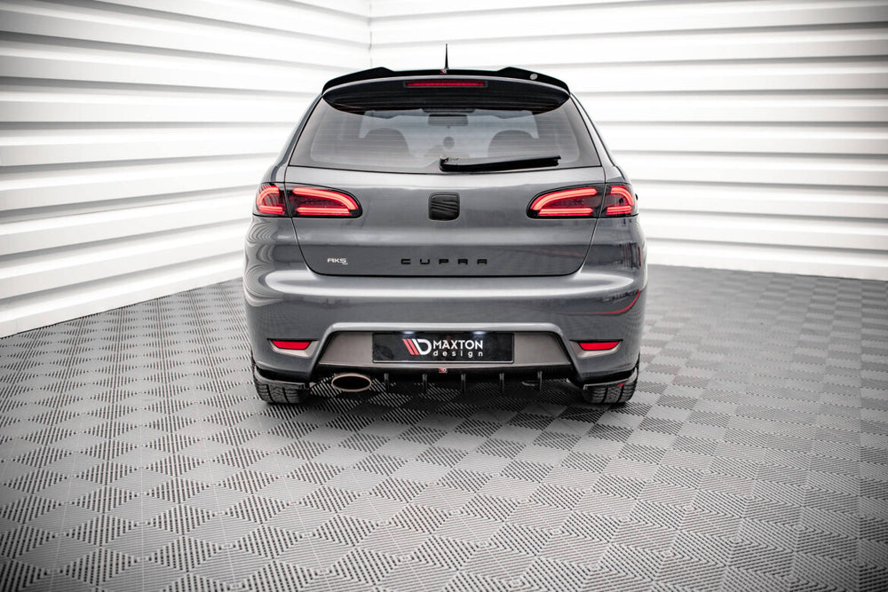 Maxton Parts - Heckansatz Diffusor passend für Seat Ibiza CUPRA Mk3 schwarz Hochglanz