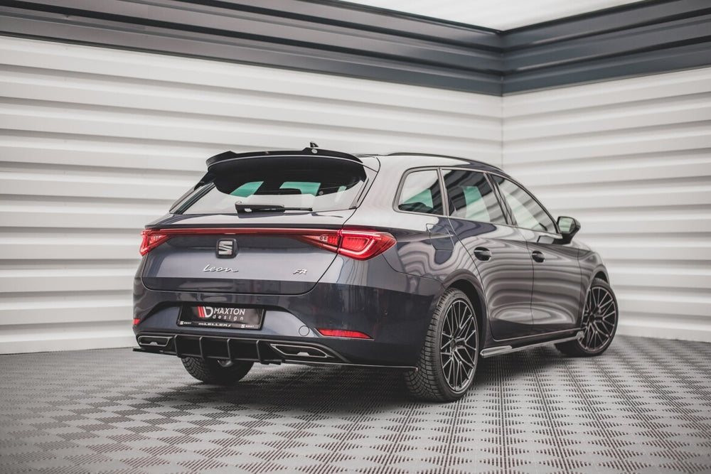 Maxton Parts - Heckansatz Diffusor passend für Seat Leon FR ST Mk4 schwarz matt