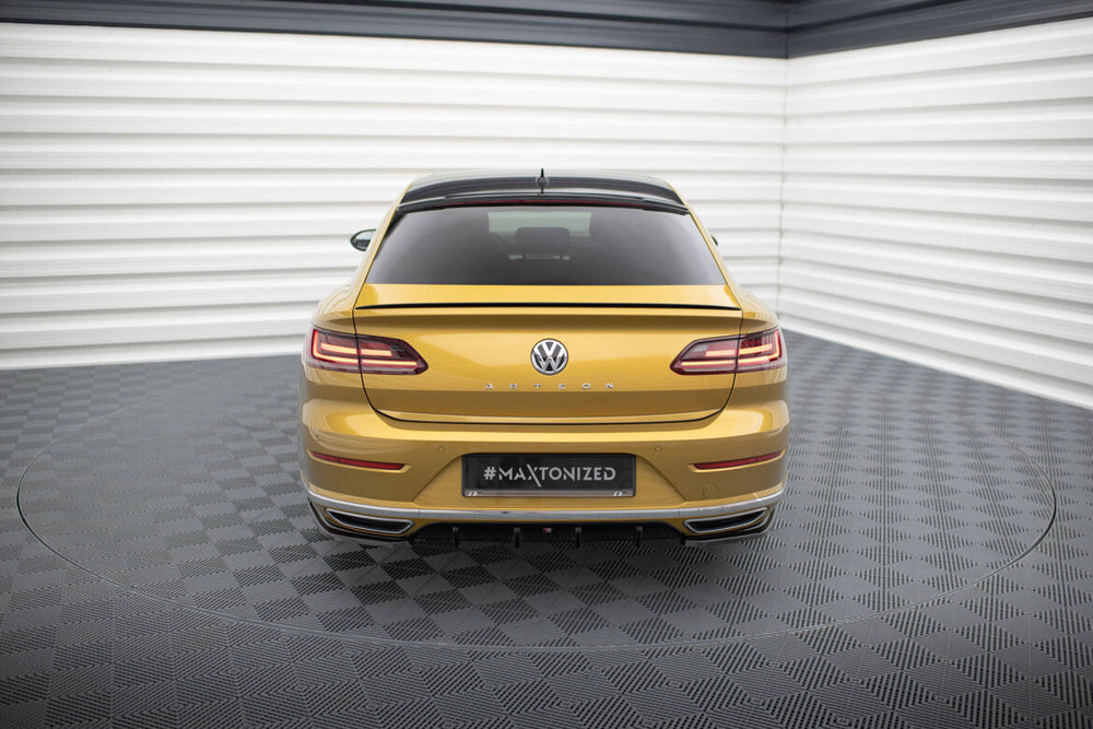 Maxton Parts - Heckansatz Diffusor passend für VW Arteon R-Line schwarz Hochglanz