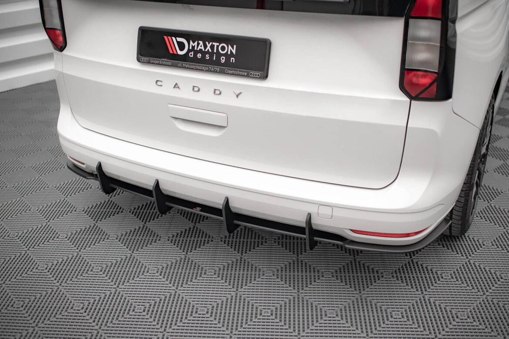 Maxton Parts - Heckansatz Diffusor passend für VW Caddy Mk5 schwarz matt