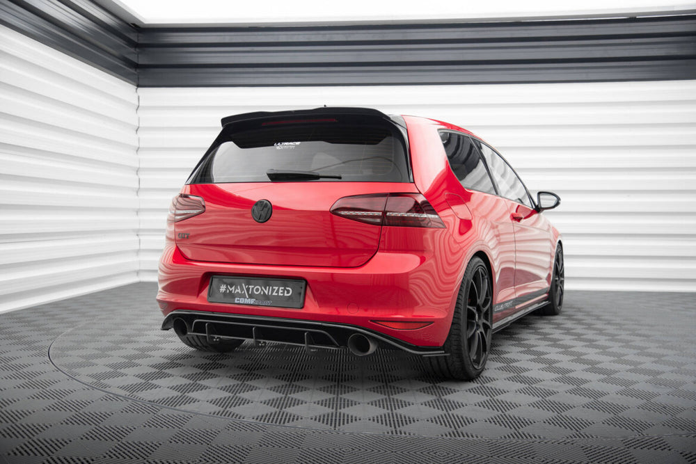 Maxton Parts - Heckansatz Diffusor passend für VW Golf 7 GTI CLUBSPORT schwarz matt