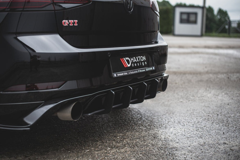 Maxton Parts - Heckansatz Diffusor passend für VW Golf 7 GTI TCR schwarz matt