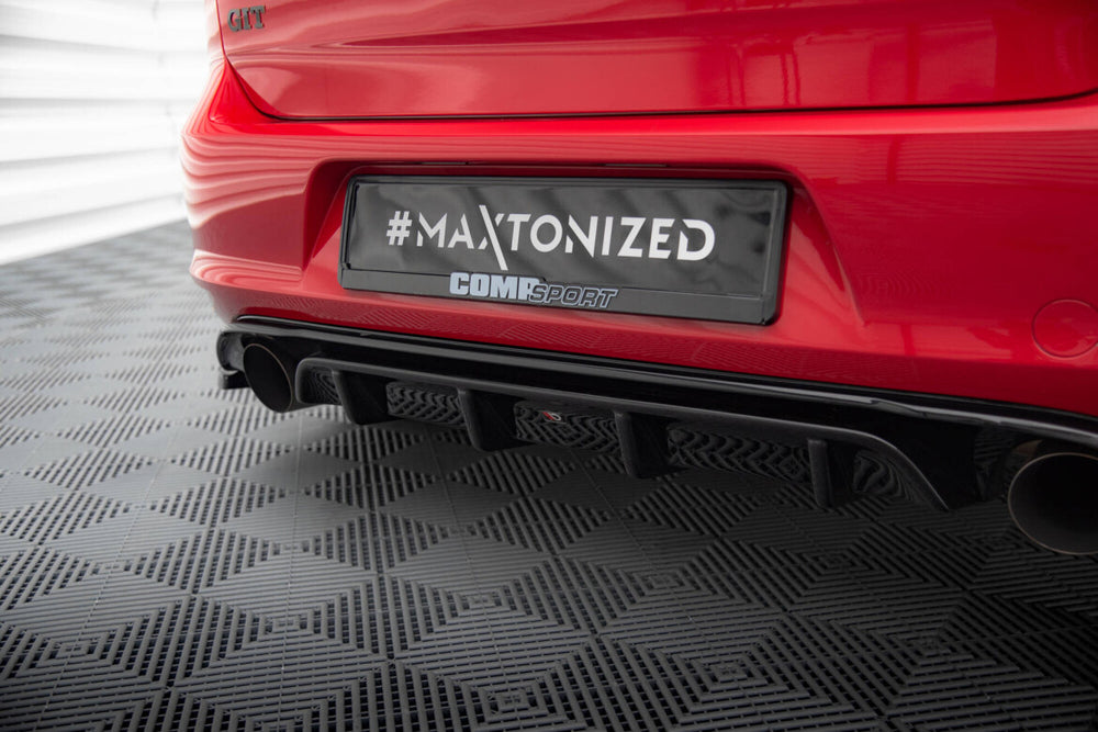 Maxton Parts - Heckansatz Diffusor passend für VW Golf Mk7 GTI CLUBSPORT schwarz Hochglanz