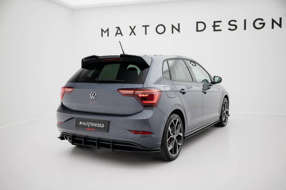Maxton Parts - Heckansatz Diffusor passend für VW Polo GTI Mk6 FL schwarz matt