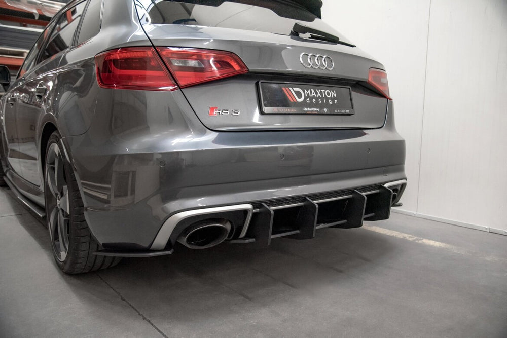 Maxton Parts - Heckansatz Diffusor V.2 passend für Audi RS3 8V Sportback schwarz matt