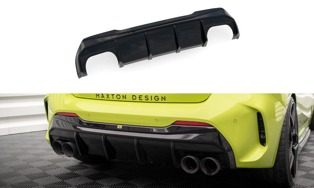 Maxton Parts - Heckansatz Diffusor V.3 passend für BMW 1er F40 M-Paket/ M135i / 128ti schwarz Hochglanz