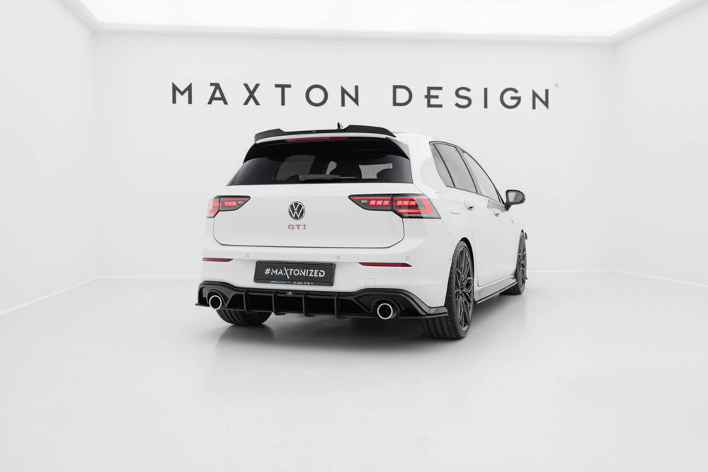 Maxton Parts - Heckansatz Diffusor V.3 passend für VW Golf GTI Mk8 schwarz matt