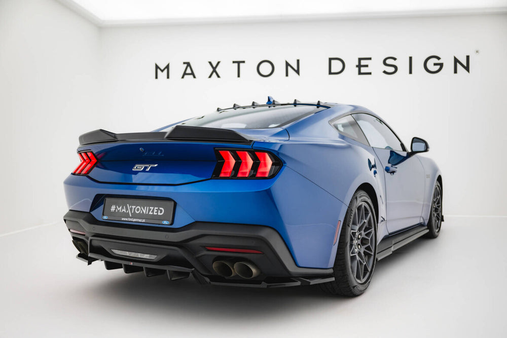 Maxton Parts - Heckspoiler 3D passend für Ford Mustang GT Mk7 schwarz Hochglanz