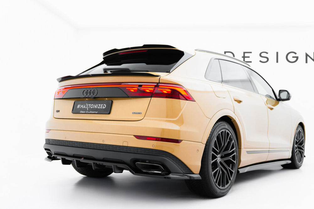 Maxton Parts - Heckspoiler Lippe oben passend für Audi Q8 S-line / SQ8 Mk1 FL schwarz Hochglanz