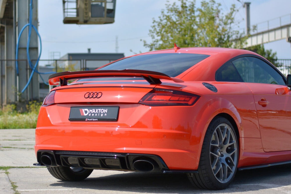 Maxton Parts - Heckspoiler Lippe passend für Audi TT RS 8S schwarz Hochglanz