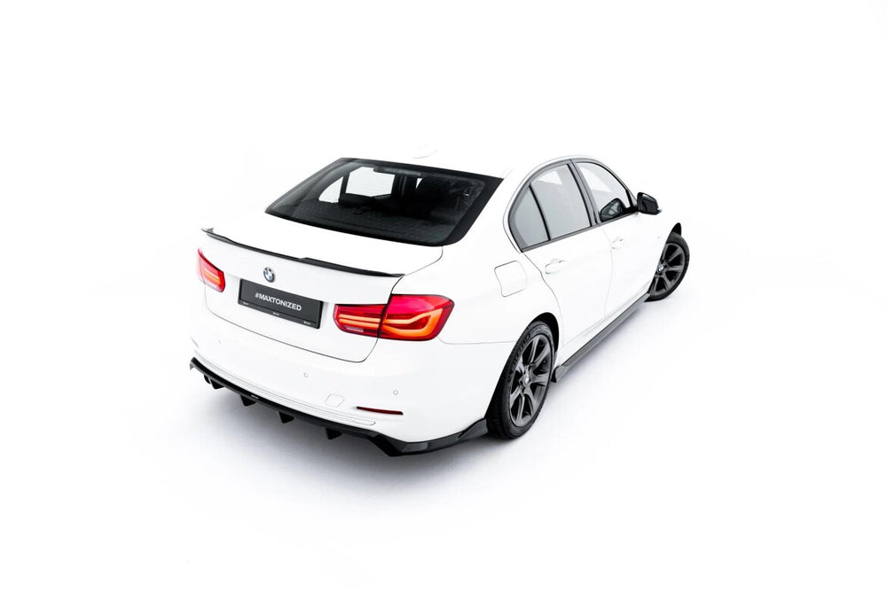 Maxton Parts - Heckspoiler Lippe passend für BMW 3er Sportline Limousine F30 schwarz Hochglanz