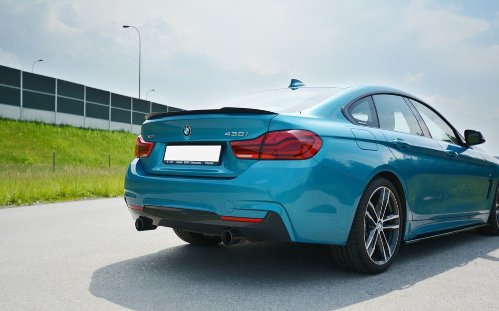 Maxton Parts - Heckspoiler Lippe passend für BMW 4er Gran Coupe Standard / M-Paket F36 / F36 FL schwarz Hochglanz