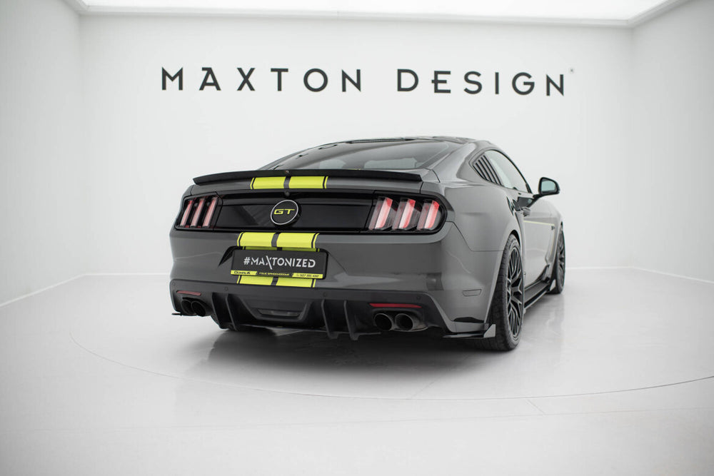 Maxton Parts - Heckspoiler Lippe passend für Ford Mustang / Mustang GT Mk6 schwarz Hochglanz