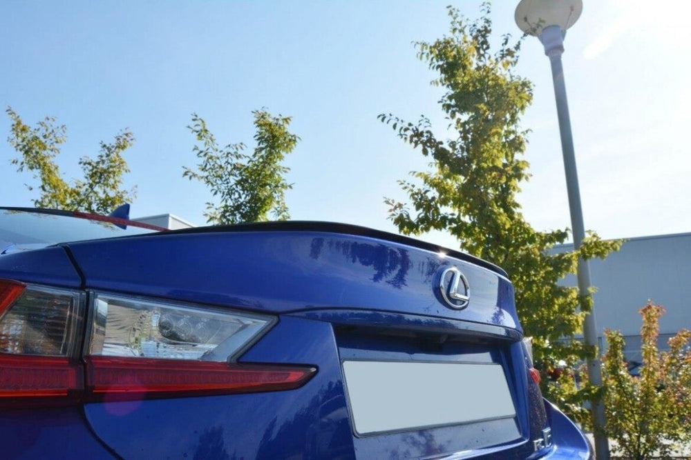 Maxton Parts - Heckspoiler Lippe passend für Lexus RC F schwarz Hochglanz