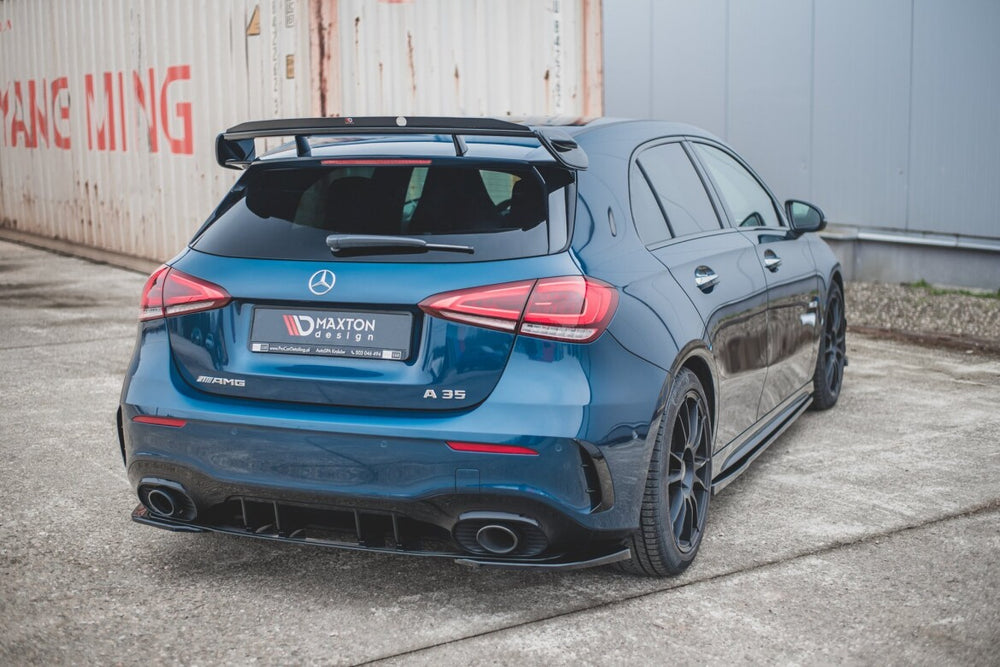 Maxton Parts - Heckspoiler Lippe passend für Mercedes A35 AMG Hatchback W177 schwarz Hochglanz